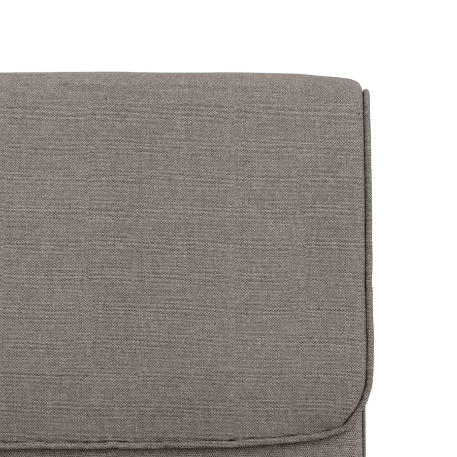 Loungestoel 55x64x80 cm stof taupe