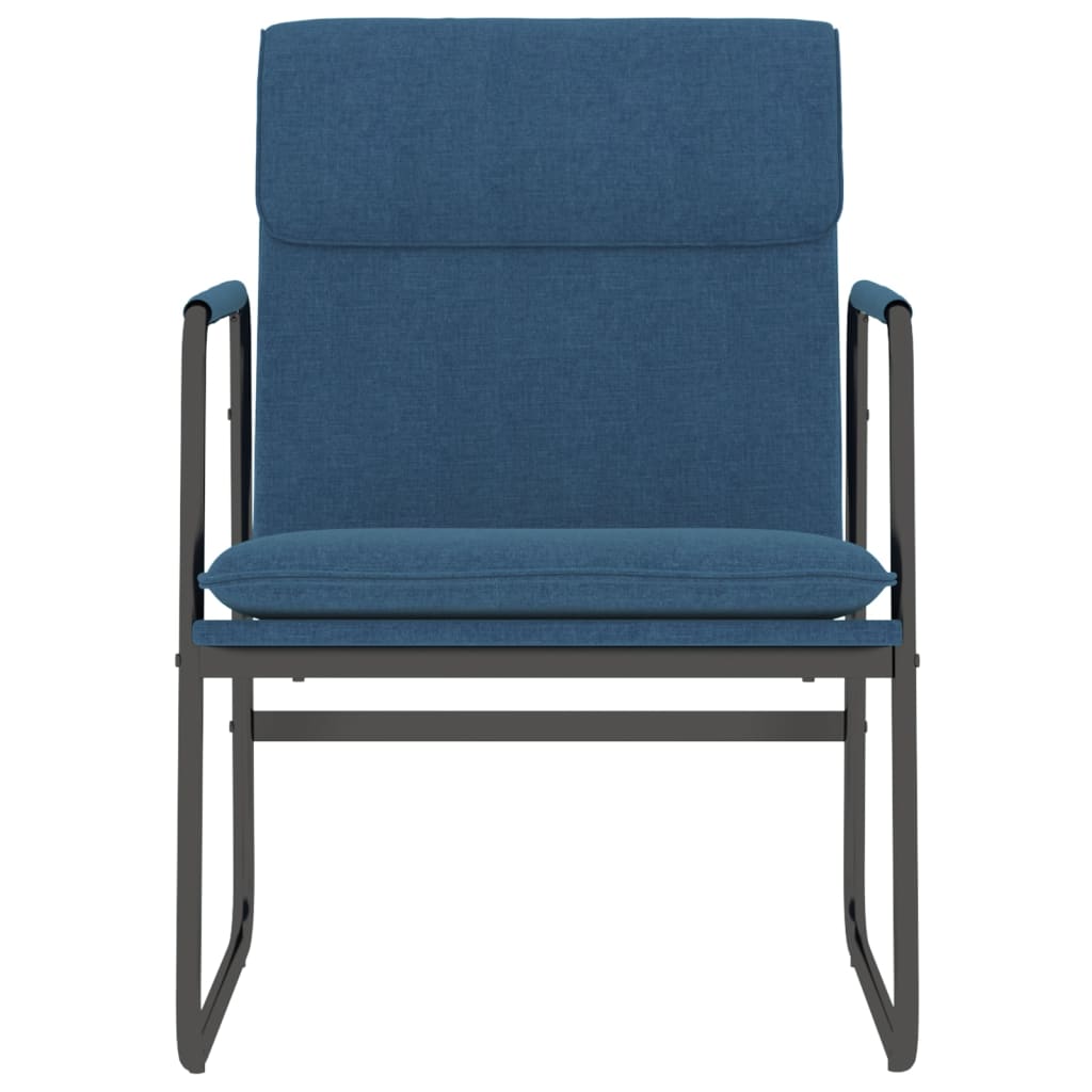 Loungestoel 55x64x80 cm stof blauw