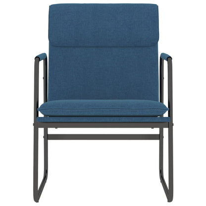 Loungestoel 55x64x80 cm stof blauw