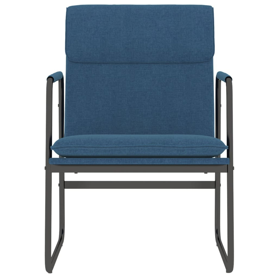 Loungestoel 55x64x80 cm stof blauw