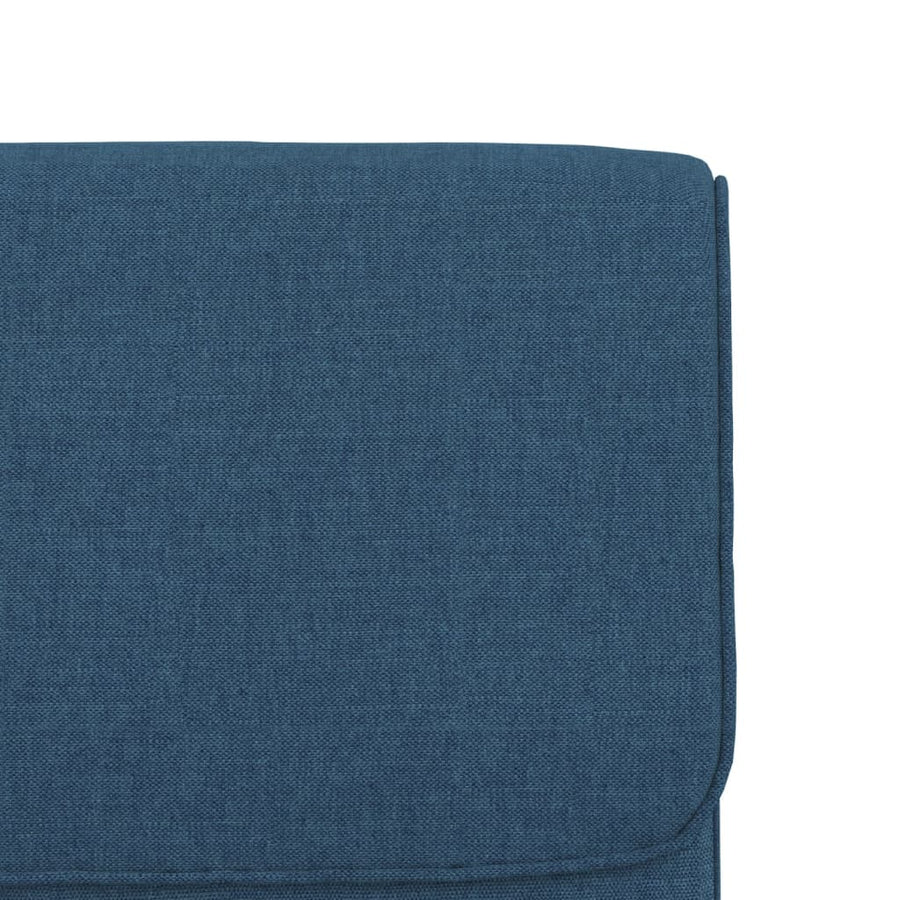 Loungestoel 55x64x80 cm stof blauw
