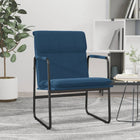 Lounge chair 55x64x80 cm fabric blue