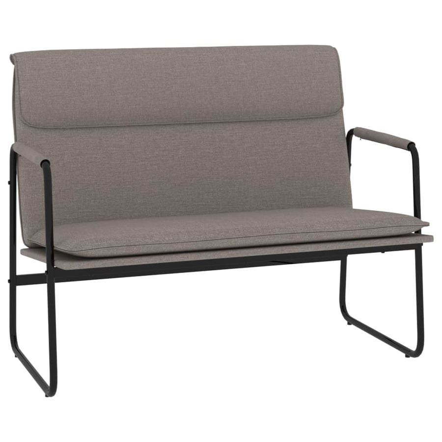 Bankje 100x64x80 cm stof taupe