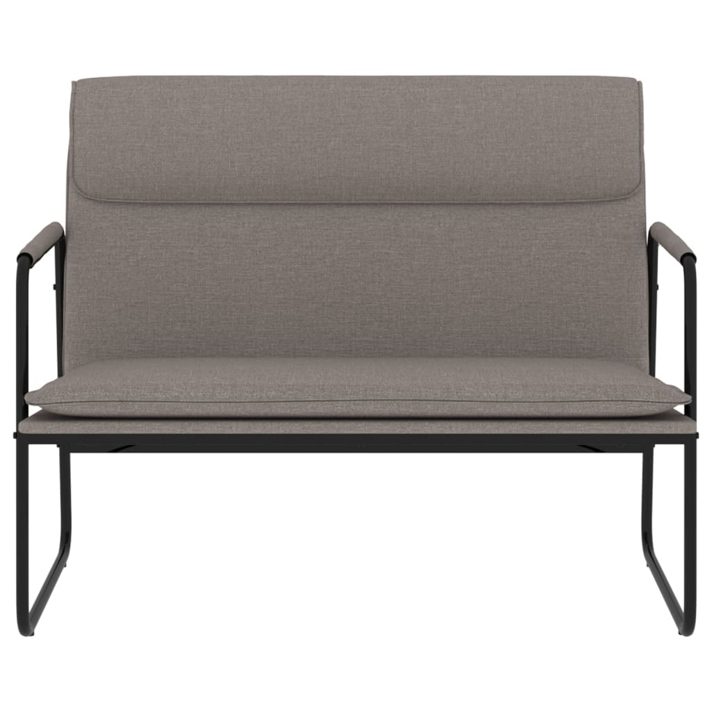 Bankje 100x64x80 cm stof taupe