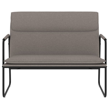 Bankje 100x64x80 cm stof taupe