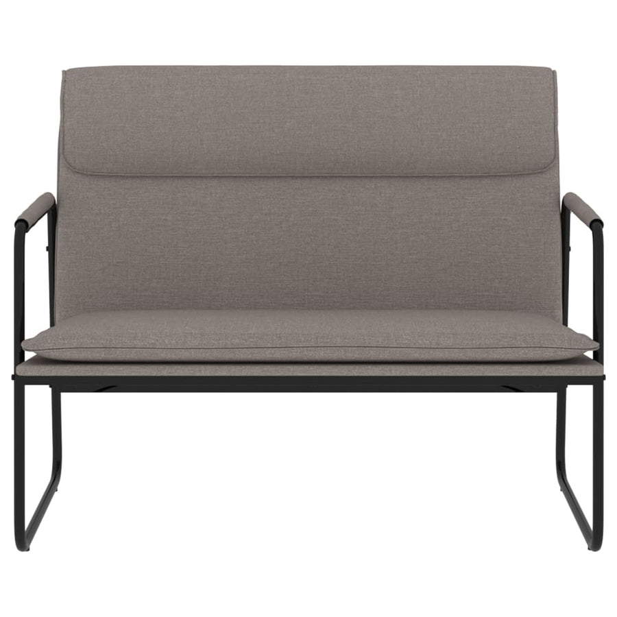Bankje 100x64x80 cm stof taupe