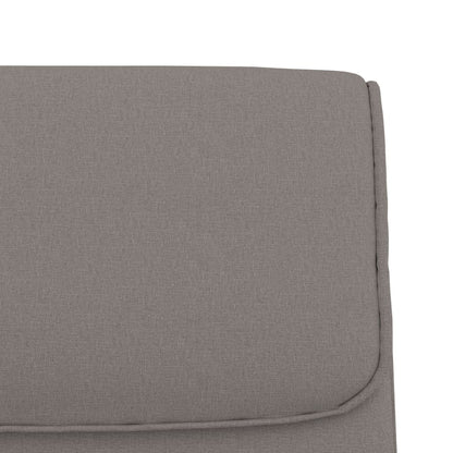 Bankje 100x64x80 cm stof taupe