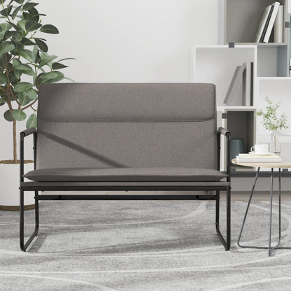 Bankje 100x64x80 cm stof taupe