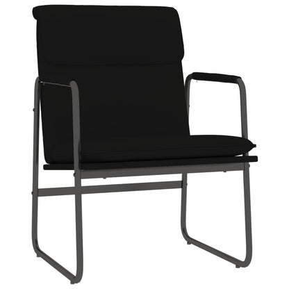 Loungestoel 55x64x80 cm kunstleer zwart