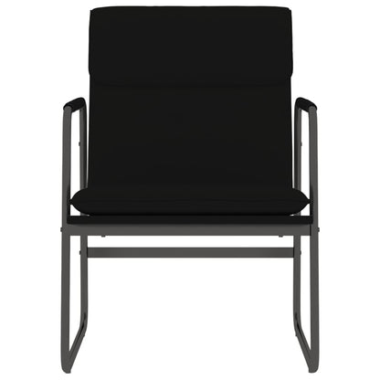 Loungestoel 55x64x80 cm kunstleer zwart