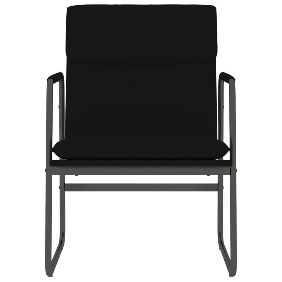 Loungestoel 55x64x80 cm kunstleer zwart