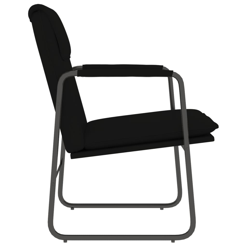 Loungestoel 55x64x80 cm kunstleer zwart