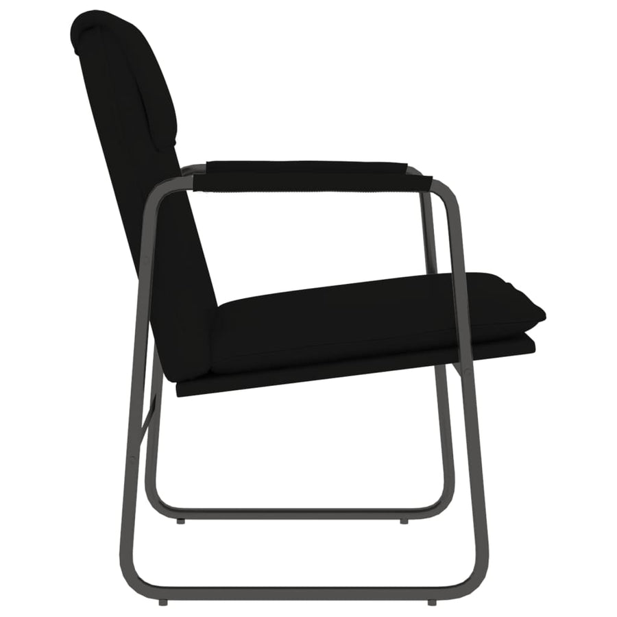 Loungestoel 55x64x80 cm kunstleer zwart