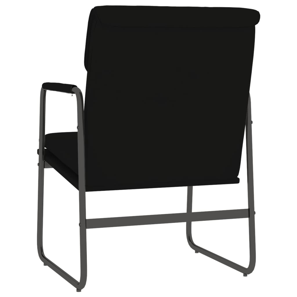 Loungestoel 55x64x80 cm kunstleer zwart