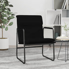 Loungestoel 55x64x80 cm kunstleer zwart