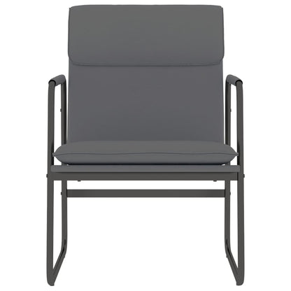 Loungestoel 55x64x80 cm kunstleer grijs