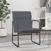 Loungestoel 55x64x80 cm kunstleer grijs