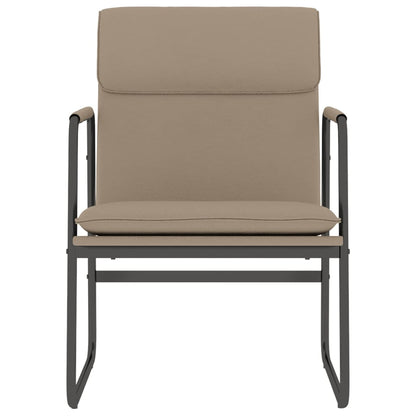 Loungestoel 55x64x80 cm kunstleer cappuccinokleurig
