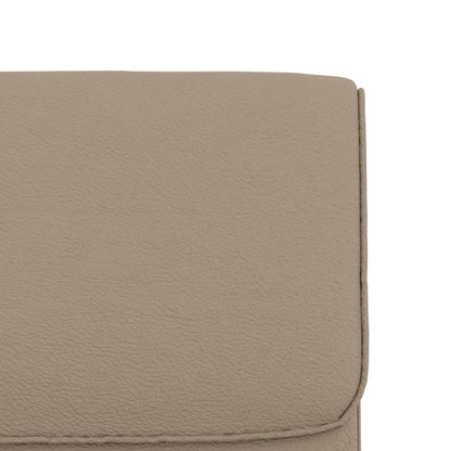 Loungestoel 55x64x80 cm kunstleer cappuccinokleurig