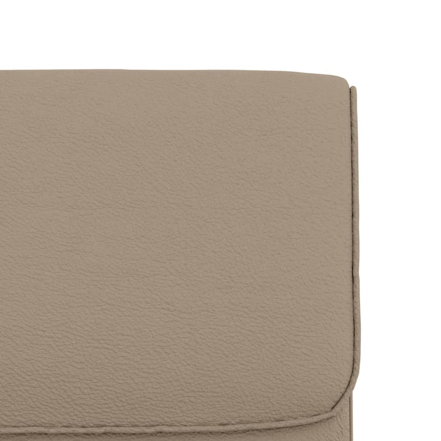 Loungestoel 55x64x80 cm kunstleer cappuccinokleurig