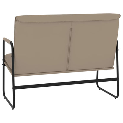 Bankje 100x64x80 cm kunstleer cappuccinokleurig