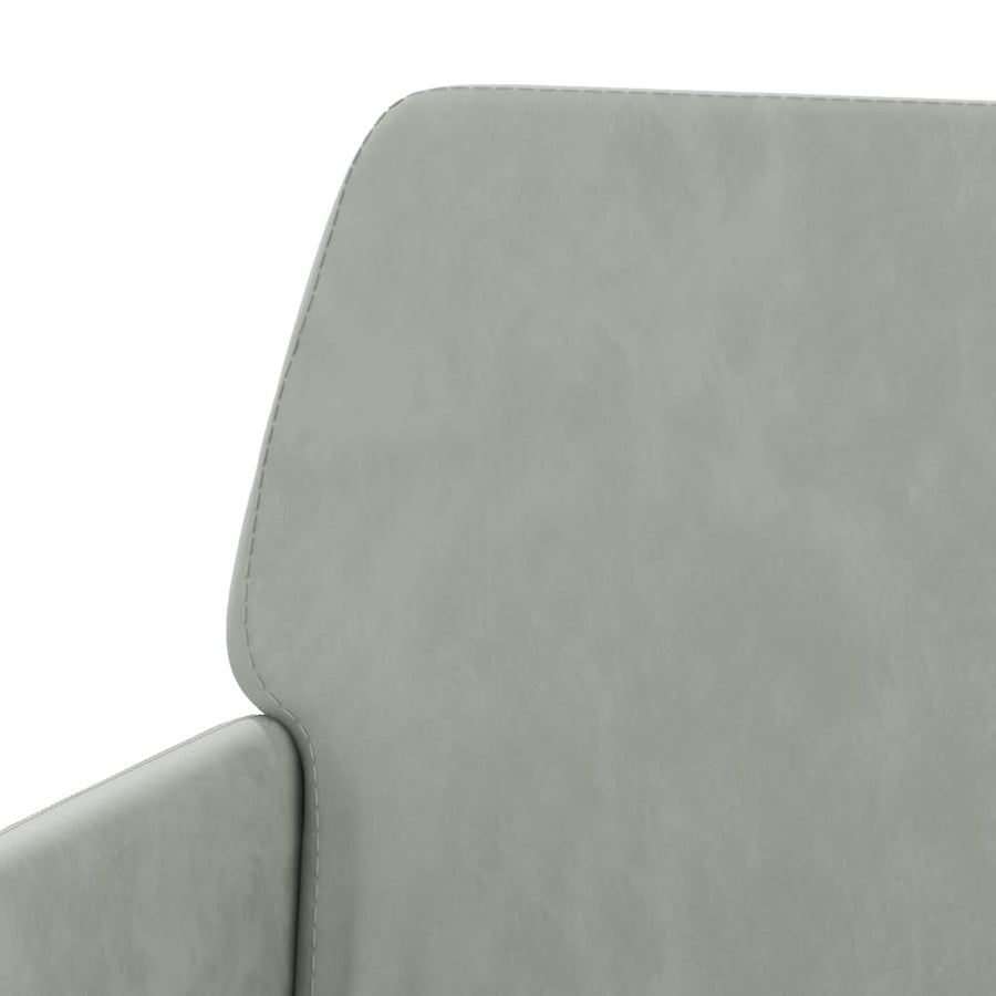 Fauteuil 62x79x79 cm fluweel lichtgrijs Lichtgrijs