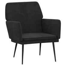 Fauteuil 62X79X79 Cm Fluweel Zwart 1