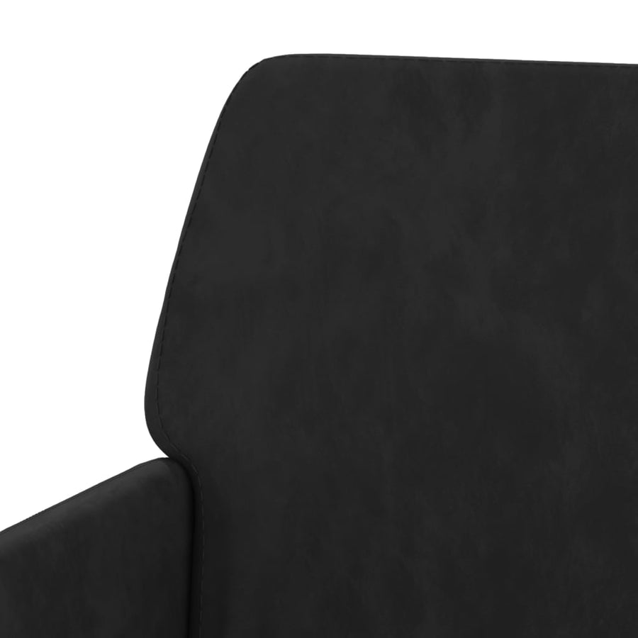 Fauteuil 62X79X79 Cm Fluweel Zwart 1