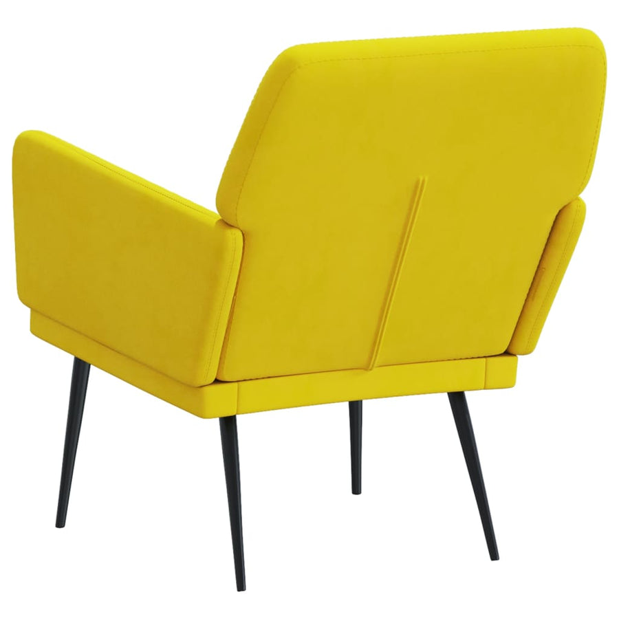 Fauteuil 62x79x79 cm fluweel geel