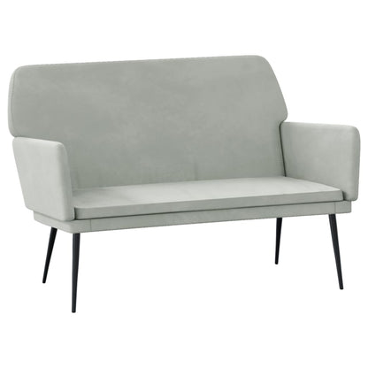 Bankje 108X79X79 Cm Fluweel Lichtgrijs