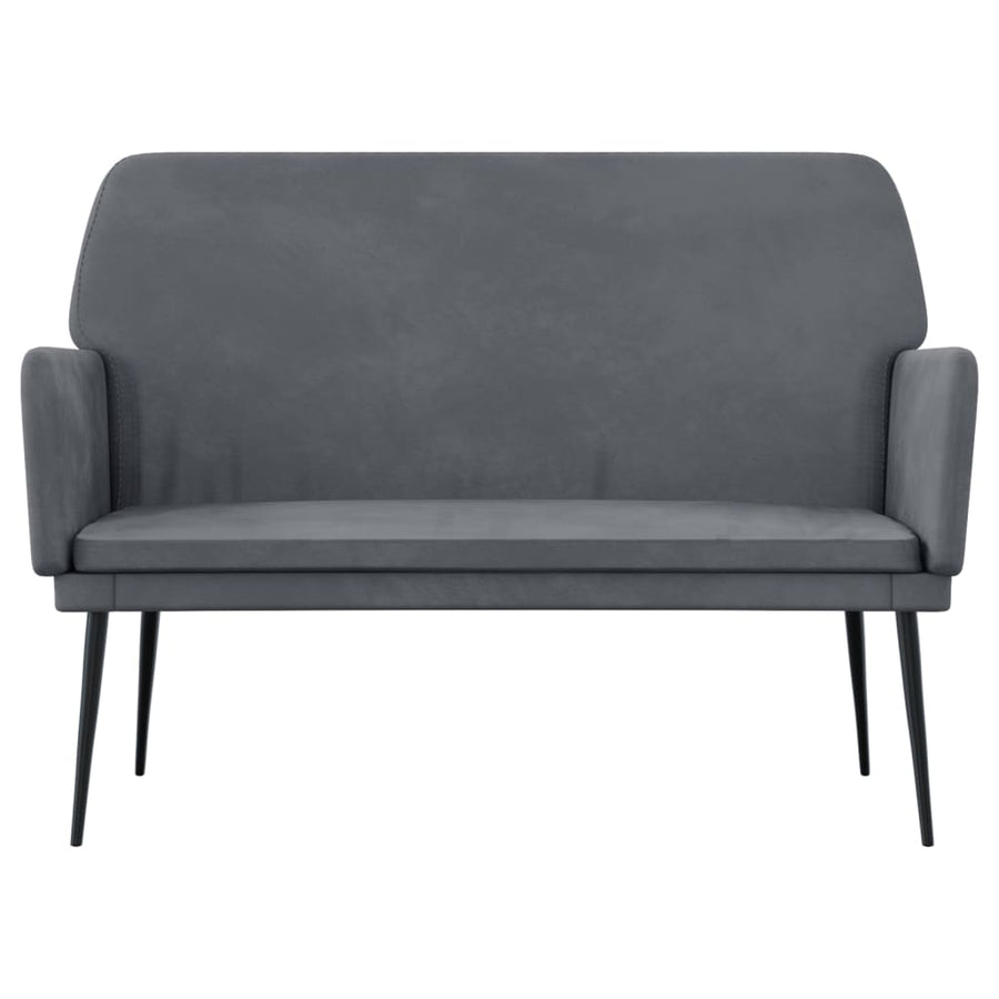 Bankje 108X79X79 Cm Fluweel Donkergrijs