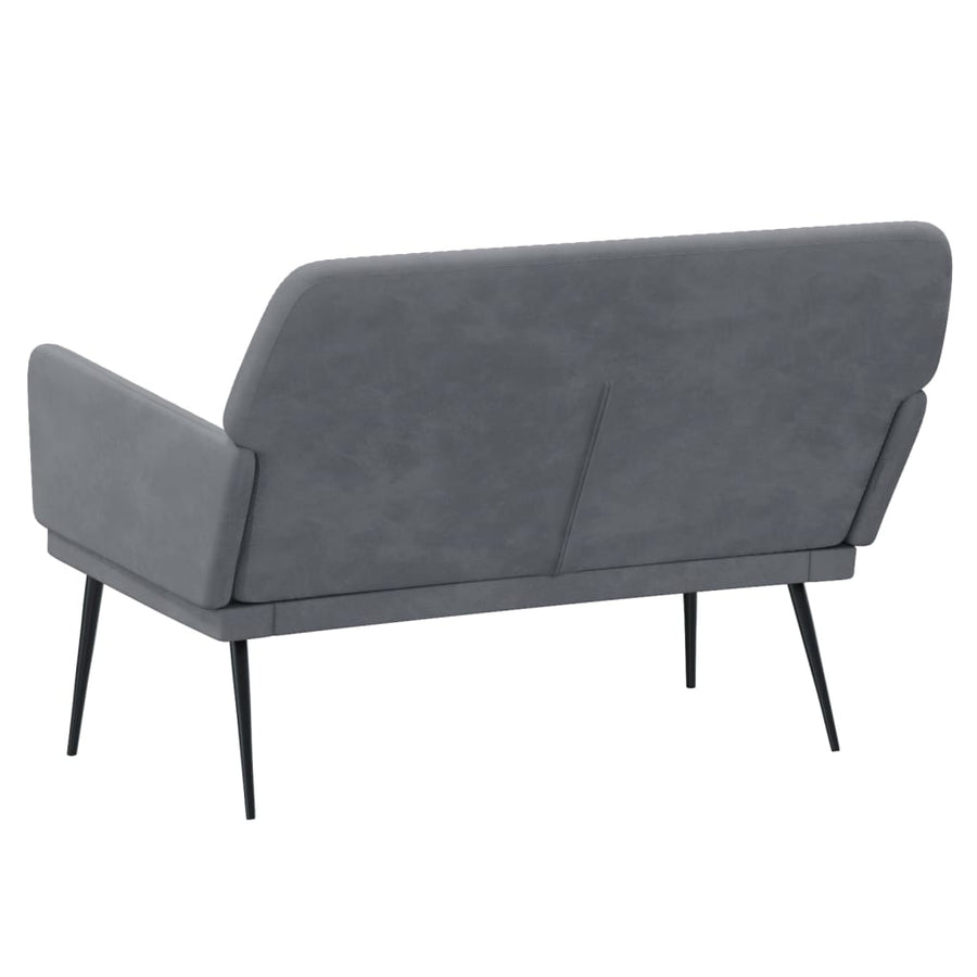 Bankje 108X79X79 Cm Fluweel Donkergrijs