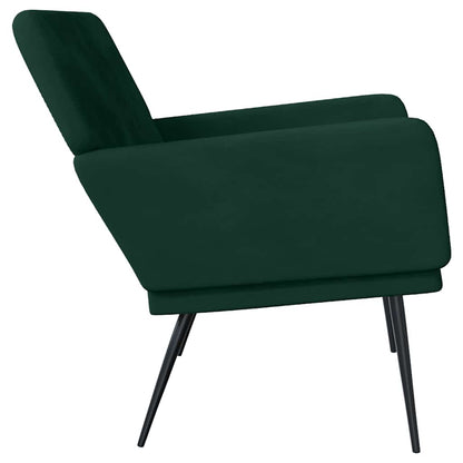 Bankje 108x79x79 cm fluweel donkergroen