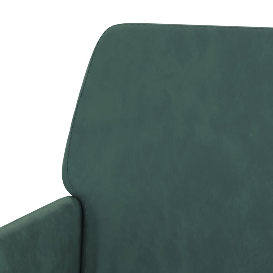 Bankje 108x79x79 cm fluweel donkergroen