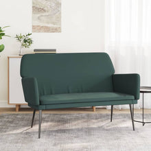 Bankje 108x79x79 cm fluweel donkergroen