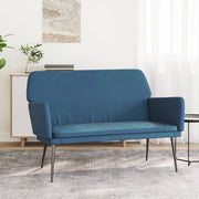 Bankje 108x79x79 cm fluweel blauw
