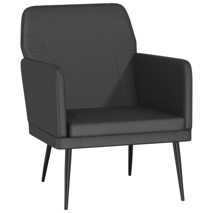 Fauteuil 61x78x80 cm kunstleer zwart