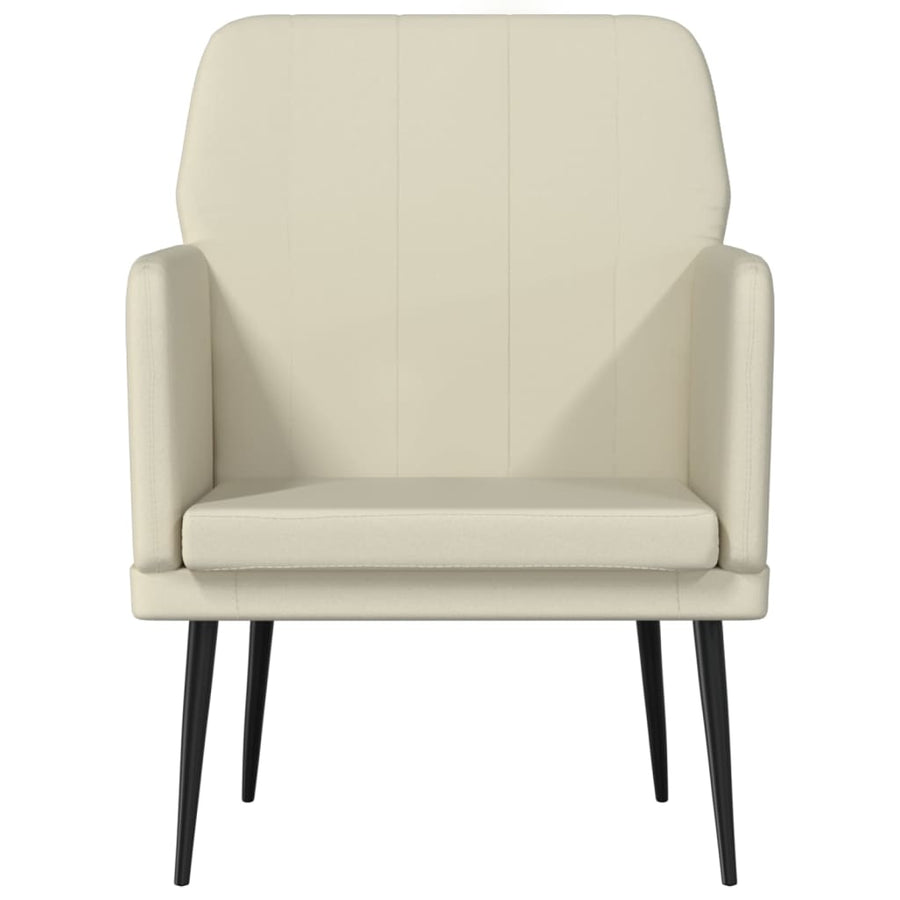 Fauteuil 61x78x80 cm kunstleer crèmekleurig