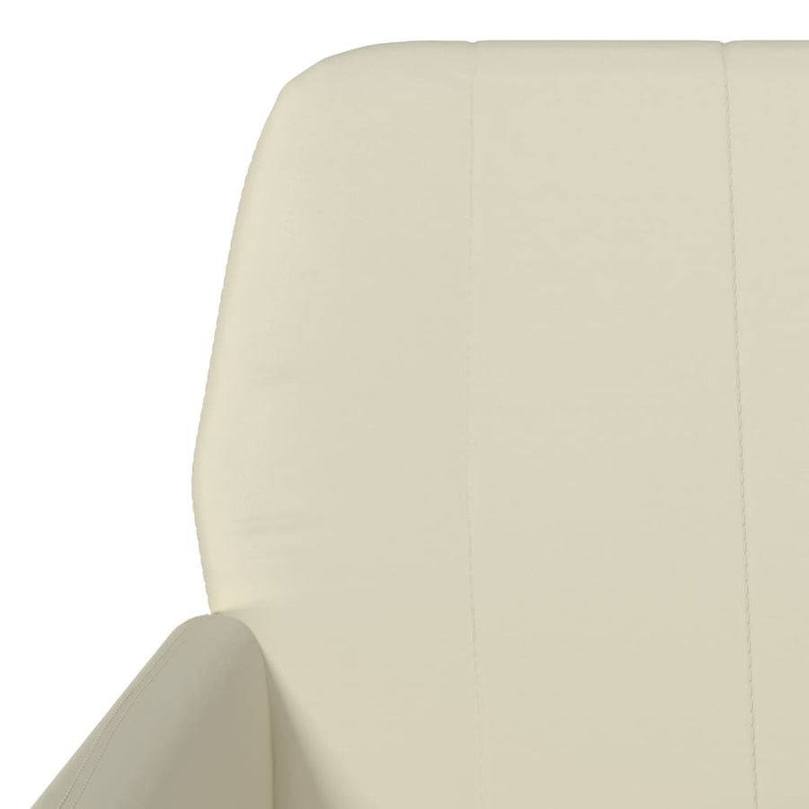 Fauteuil 61x78x80 cm kunstleer crèmekleurig
