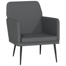 Fauteuil 61x78x80 cm kunstleer grijs