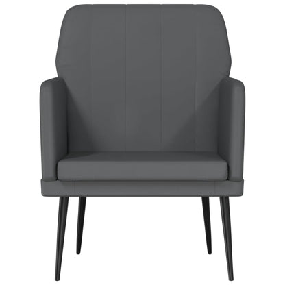 Fauteuil 61x78x80 cm kunstleer grijs