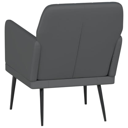 Fauteuil 61x78x80 cm kunstleer grijs