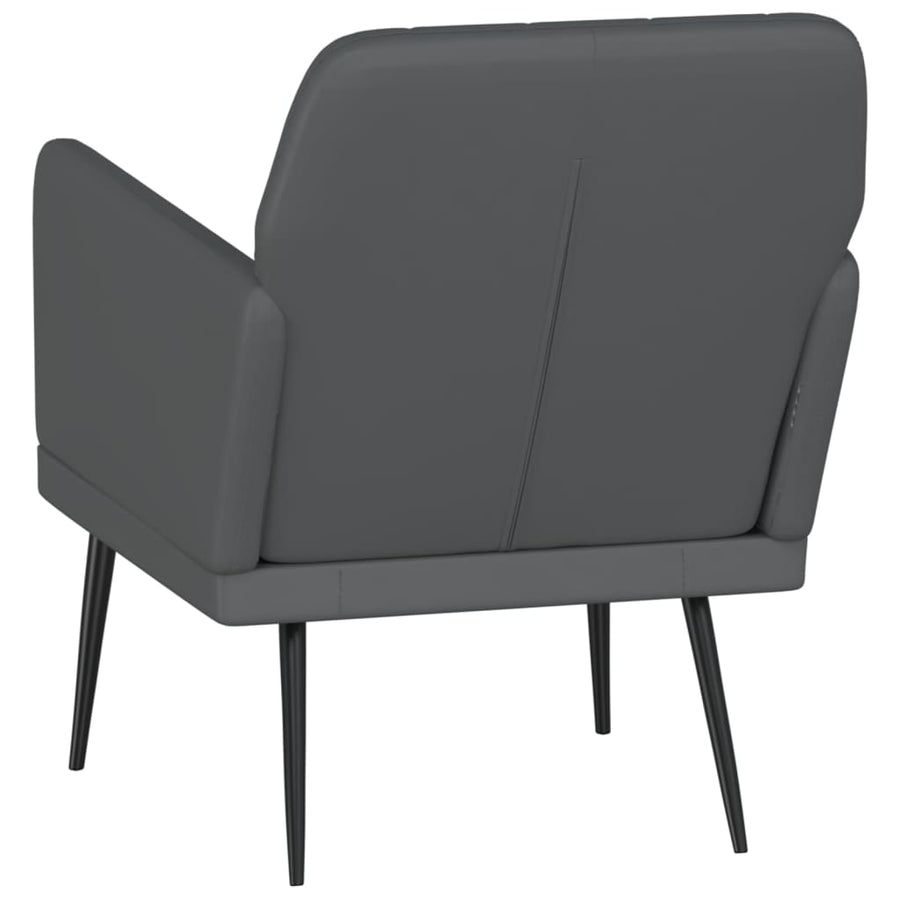 Fauteuil 61x78x80 cm kunstleer grijs
