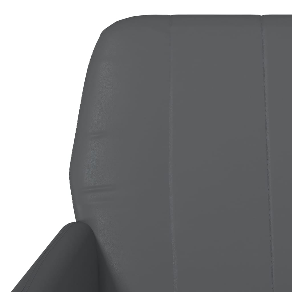 Fauteuil 61x78x80 cm kunstleer grijs