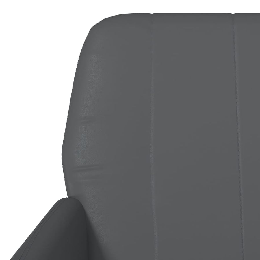 Fauteuil 61x78x80 cm kunstleer grijs