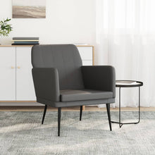 Fauteuil 61x78x80 cm kunstleer grijs