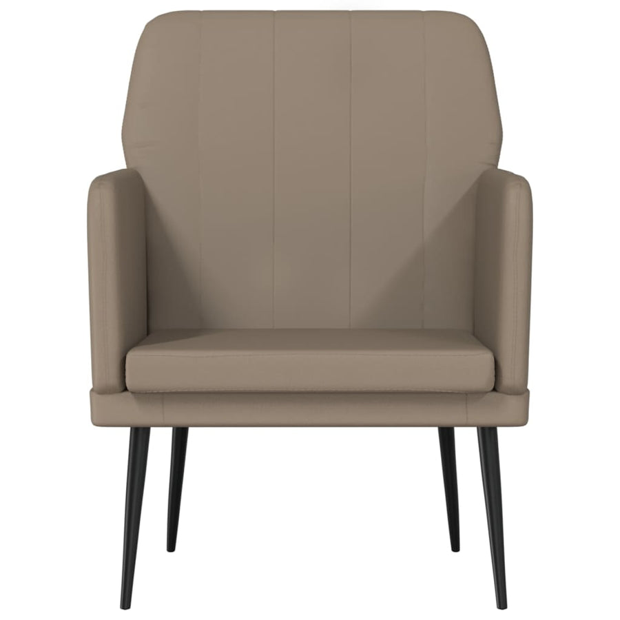 Fauteuil 61x78x80 cm kunstleer cappuccinokleurig