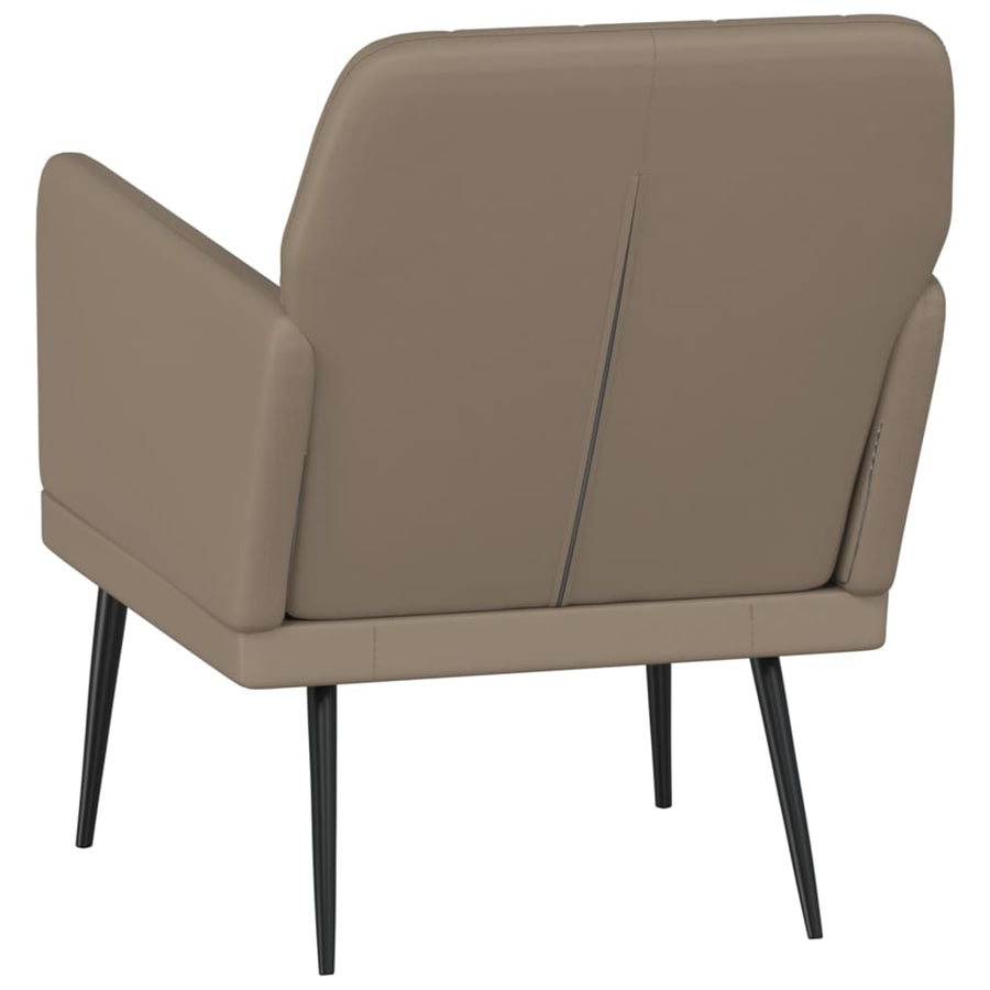 Fauteuil 61x78x80 cm kunstleer cappuccinokleurig