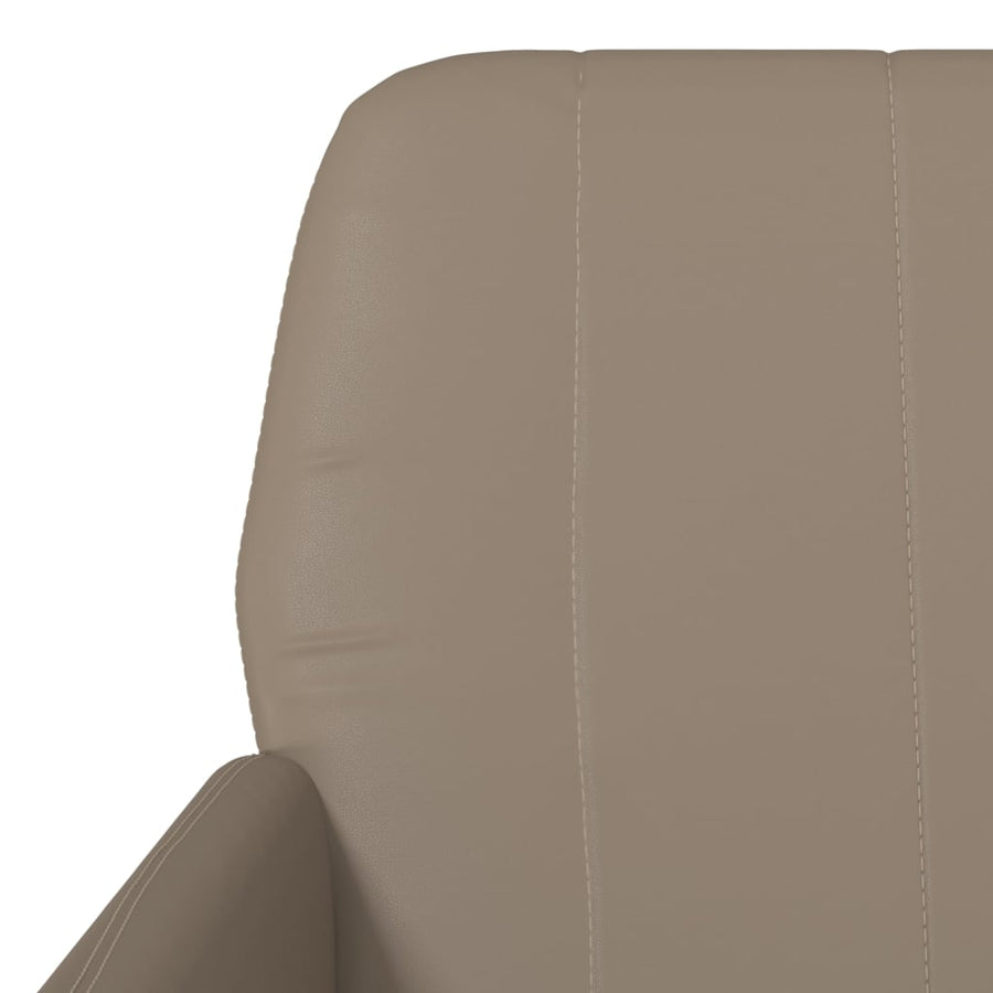 Fauteuil 61x78x80 cm kunstleer cappuccinokleurig