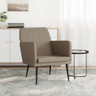 Armchair 61x78x80 cm faux leather cappuccino-coloured